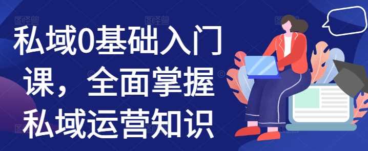 私域0基础入门课，全面掌握私域运营知识-凌秋网创