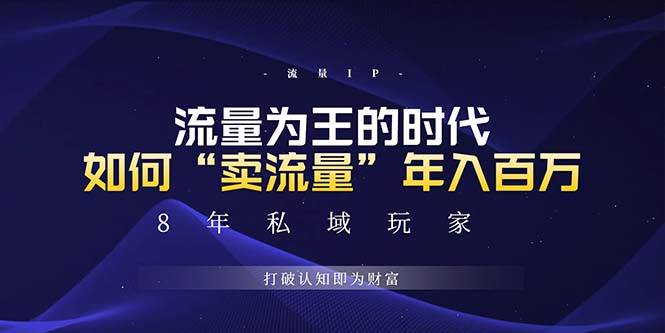 （13433期）未来如何通过“卖流量”年入百万，跨越一切周期绝对蓝海项目-凌秋网创