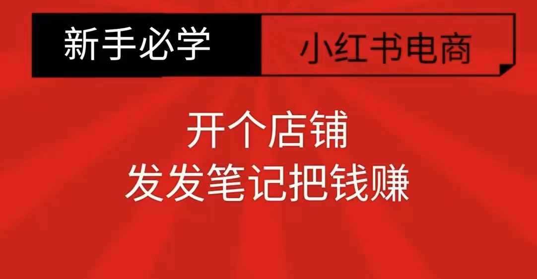 小红书零食共创【新手易上手】开个店铺，发发笔记把钱赚-凌秋网创
