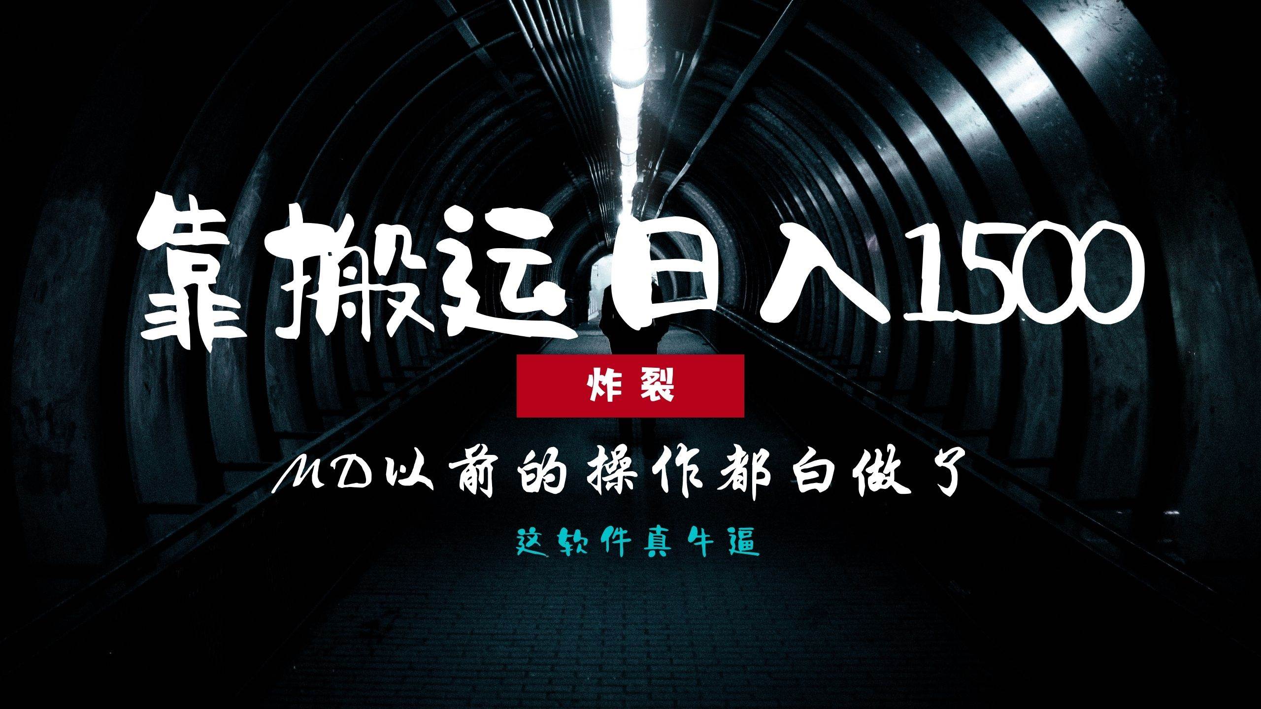 （13568期）炸裂！0基础搬运也能批量日赚1500+，以前的操作都白做了！-凌秋网创