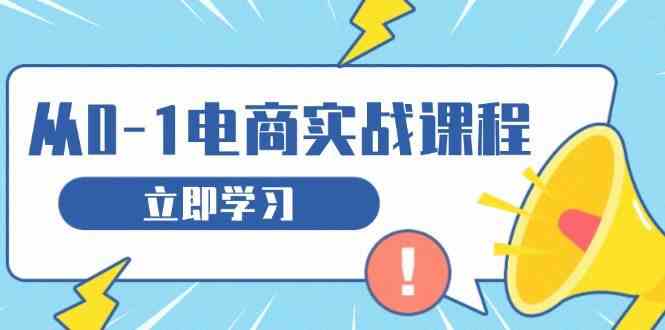从零做电商实战课程，教你如何获取访客、选品布局，搭建基础运营团队-凌秋网创