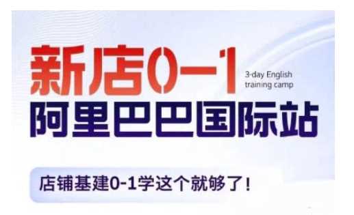 阿里巴巴国际站新店0-1，店铺基建0-1学这个就够了-凌秋网创
