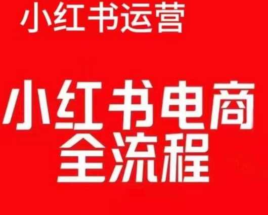 红薯电商实操课，小红书电商全流程-凌秋网创
