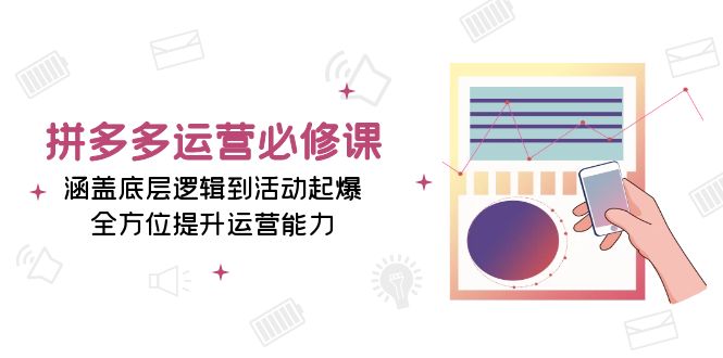 （13647期）拼多多运营必修课：涵盖底层逻辑到活动起爆，全方位提升运营能力-凌秋网创