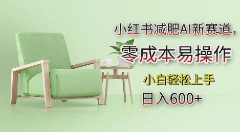 小红书减肥AI新赛道，零成本易操作，日入多张，小白轻松上手【揭秘】-凌秋网创