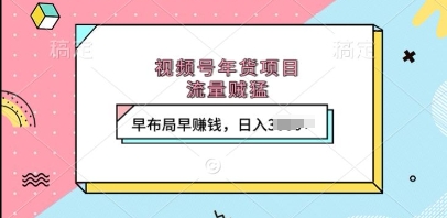 视频号年货项目，流量贼猛，早布局早挣钱，日入上k【揭秘】-凌秋网创