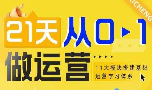 21天从0-1做运营，11大维度搭建基础运营学习体系-凌秋网创