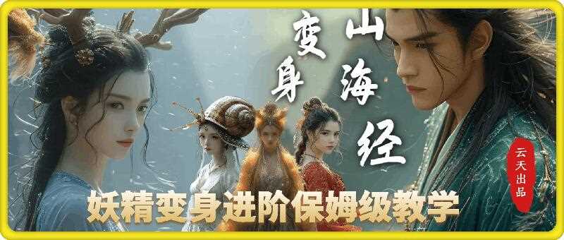 云天AI山海经变身视频教程，妖精变身进阶保姆级教学-凌秋网创