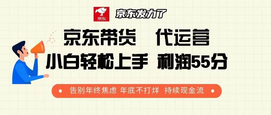 （13833期）京东带货 代运营 利润55分 告别年终焦虑 年底不打烊 持续现金流-凌秋网创