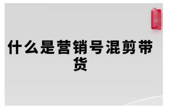 营销号混剪带货，从内容创作到流量变现的全流程，教你用营销号形式做混剪带货-凌秋网创