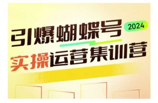 引爆蝴蝶号实操运营，助力你深度掌握蝴蝶号运营，实现高效实操，开启流量变现之路-凌秋网创