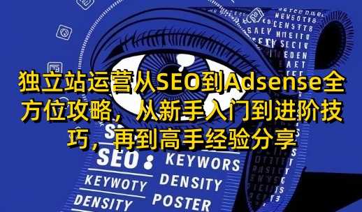 独立站运营从SEO到Adsense全方位攻略，从新手入门到进阶技巧，再到高手经验分享-凌秋网创