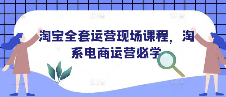 淘宝全套运营现场课程，淘系电商运营必学-凌秋网创