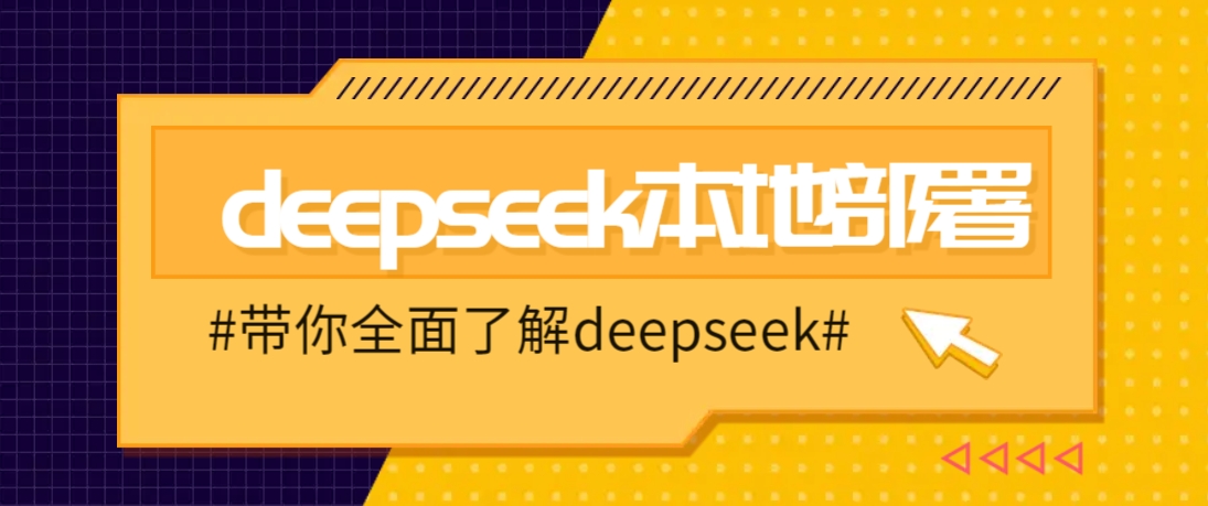 DeepSeek本地部署详细教程，轻松将deepseek部署到你的电脑上-凌秋网创