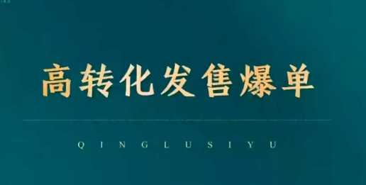 高转化发售爆单，引爆私域成交，打破运营全链-凌秋网创