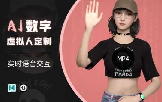 Ai数字人虚拟(智能体)实时语音交互特训营，​自行定制超写实角色AI数字人交互技术-凌秋网创