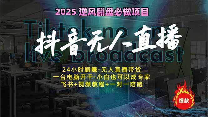 （14539期）抖音无人直播新风口：轻松实现睡后收入，一人管理多设备，24小时不间断…-凌秋网创