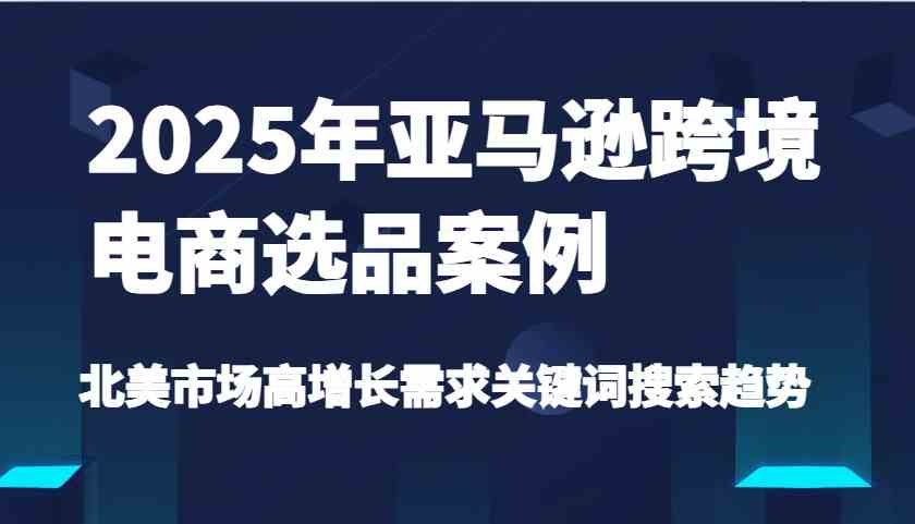 2025年亚马逊跨境电商选品案例-北美市场高增长需求关键词搜索趋势（更新)-凌秋网创
