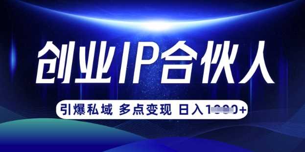云帆·创业ip合伙人打造3.0，从0到1教你做网创，实现月入过W-凌秋网创