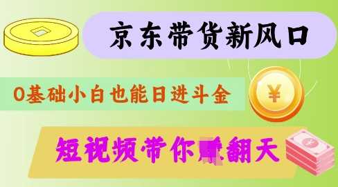 最新京东短视频带货代运营秘籍，轻松躺挣【揭秘】-凌秋网创
