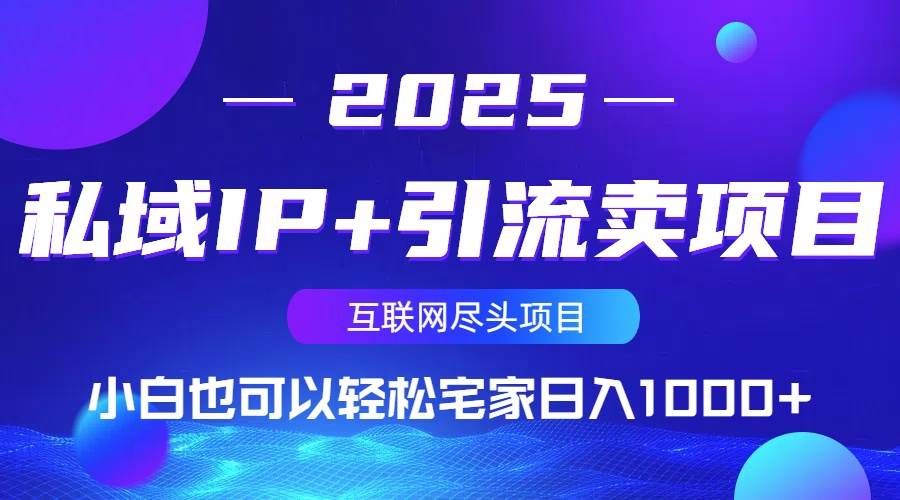 （14151期）私域IP+引流卖项目，小白也可以做到轻松宅家日入1000+-凌秋网创