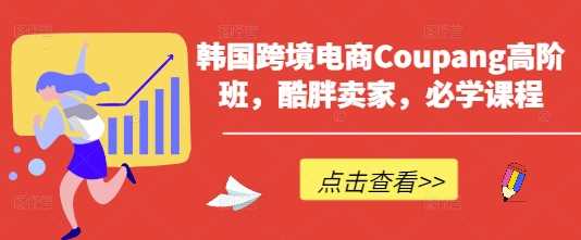 韩国跨境电商Coupang高阶班，酷胖卖家，必学课程-凌秋网创
