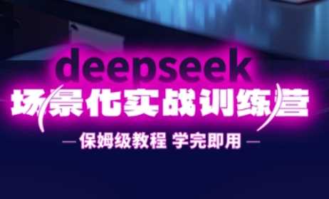 DeepSeek场景化实战训练营，保姆级教程，学完即用，手把手教你用DeepSeek提升效率-凌秋网创