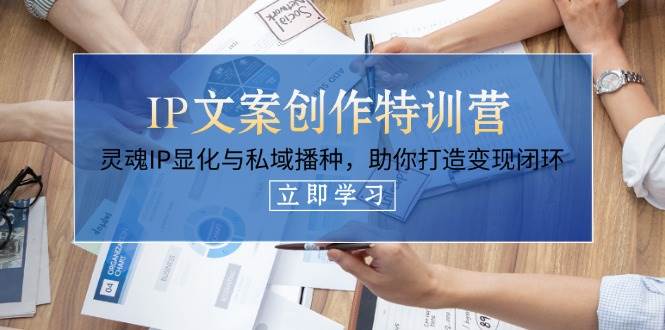 （14330期）IP文案创作特训营，灵魂IP显化与私域播种，助你打造变现闭环（14节课）-凌秋网创