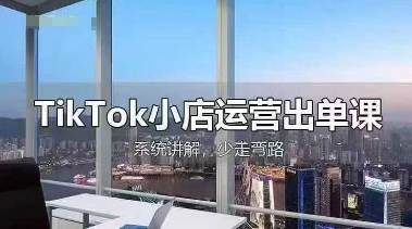 TikTok小店运营出单课，从开店选品、运营出单、发货回款，进行全流程讲解-凌秋网创