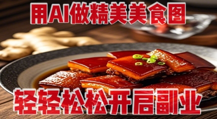 用AI做精美美食图，无需专业设备拍摄，轻轻松松开启副业-凌秋网创