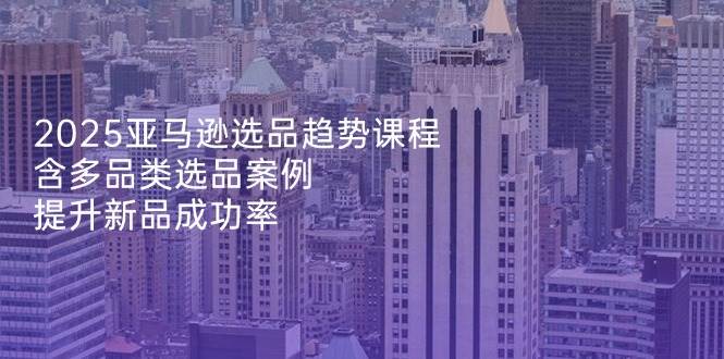 （14434期）2025亚马逊选品趋势课程，含多品类选品案例，提升新品成功率-凌秋网创