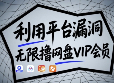 利用平台漏洞，无限撸网盘VIP会员，用户亲测有效!【漏洞原理+操作演示】-凌秋网创