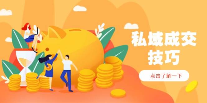 （14566期）私域成交技巧，帮你从入门到精通，破解四大痛点，快速变现，轻松收钱-凌秋网创