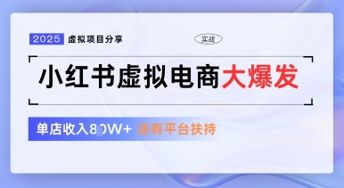 小红书虚拟电商项目，平台大力免费流量扶持，低门槛1拖3玩法-凌秋网创