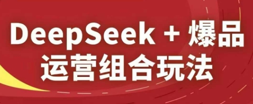 DeepSeek+爆品运营组合玩法，2025淘系精品课-凌秋网创