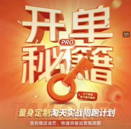 淘宝开单秘籍PRO，量身定制淘天实战陪跑计划，告别做店迷茫、快速突破运营瓶颈期（更新）-凌秋网创