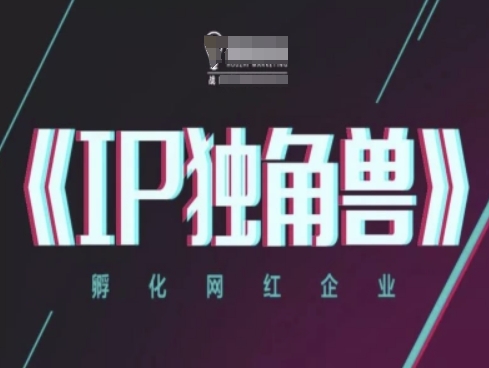 IP独角兽，孵化网红企业，ip教程-凌秋网创