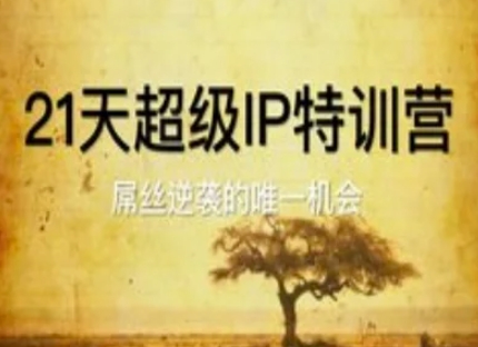 21天超级IP特训营，屌丝逆袭的唯一机会-凌秋网创