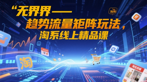 无界-趋势流量矩阵玩法，淘系线上精品课-凌秋网创