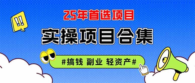（14767期）2025实操项目合集 挂机类型 直播类型 轻资产创业类型 课程分享各项目介…-凌秋网创