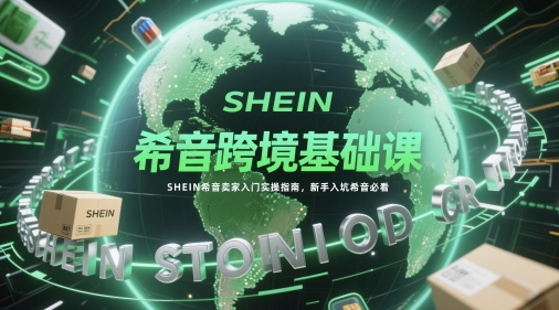 希音跨境基础课，SHEIN希音卖家入门实操指南，新手入坑希音必看-凌秋网创