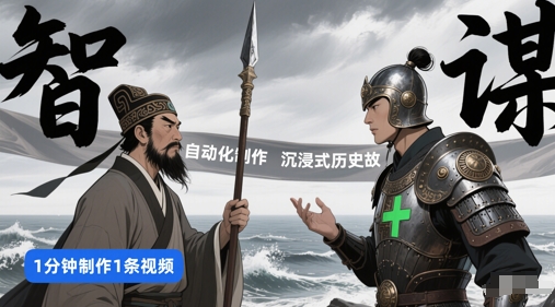 扣子工作流一键生成沉浸式历史故事，一天工作量，3分钟搞定-凌秋网创