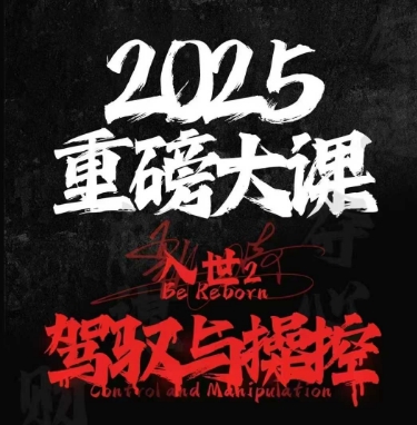 2025重磅大课，入世2，驾驭与控制-凌秋网创