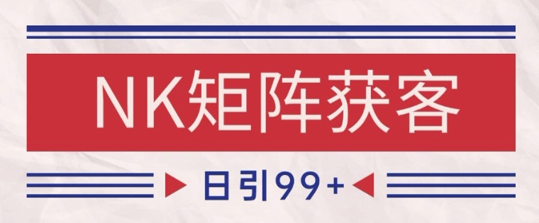 小红书某音NK赛道引流获客 自热矩阵日引200+【揭秘】-凌秋网创
