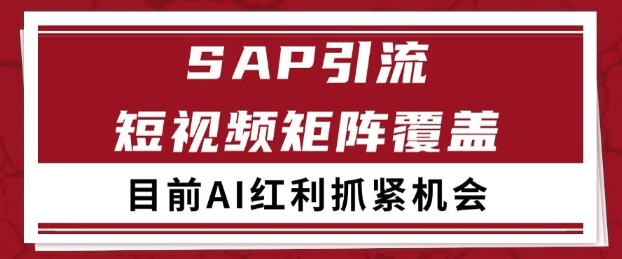 小红书某音sap赛道引流获客 自热矩阵日引200+【揭秘】-凌秋网创