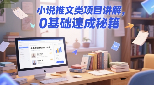 小说推文类项目讲解，0 基础速成秘籍-凌秋网创