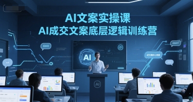 AI文案实操课，AI成交文案底层逻辑训练营-凌秋网创
