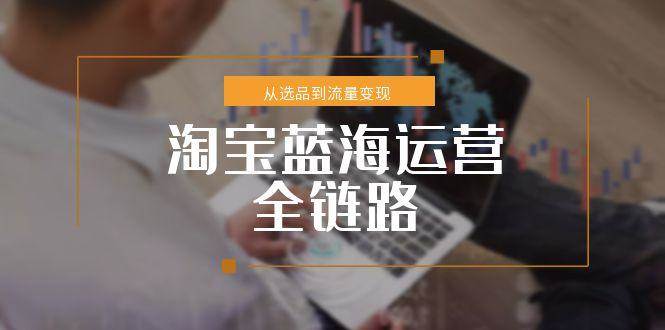（15160期）淘宝蓝海运营全链路，从选品到流量变现，小类目突围完整方案-凌秋网创