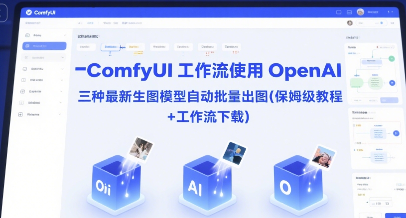 ComfyUI 工作流使用 OpenAI 三种最新生图模型自动批量出图(保姆级教程+工作流下载)-凌秋网创