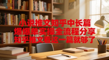小说推文知乎中长篇爆单实操全流程分享，知乎推文看这一篇就够了-凌秋网创